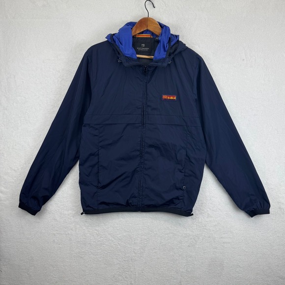 Scotch Soda Amsterdam Couture Lightweight Hooded‎ Jacket Navy Blue Men's Size M